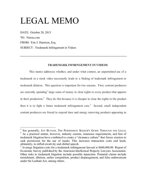 legal memo  examples format  examples