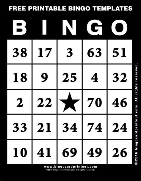printable bingo templates bingocardprintoutcom