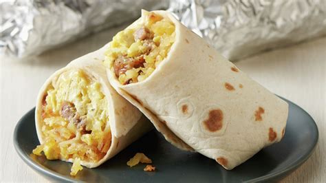 easy breakfast burritos recipe pillsburycom