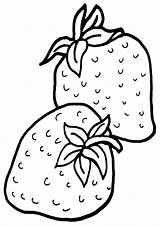 Strawberries Coloring Pages Print Strawberries1 Food sketch template