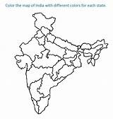 India Map Coloring Drawing Pages Flag Printable Kids State States Blank Print Colouring Vector Color Studyvillage Sheets Distressed Pdf Maps sketch template