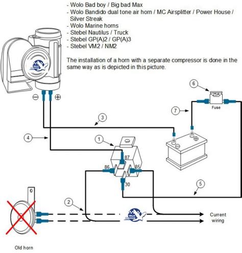 stebel air horn wiring diagram