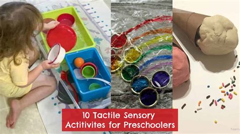 easy sensory activities  preschoolers bins bottles  playdough