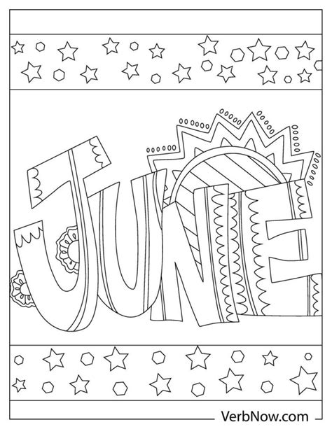 june coloring pages   printable  verbnow