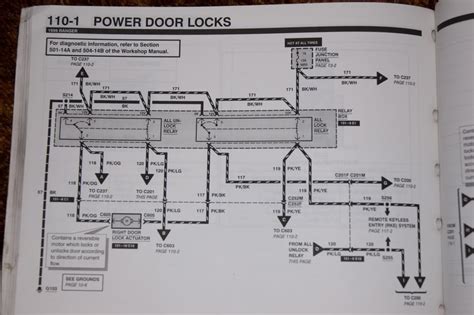 wiring power door locks  needed ranger forums  ultimate ford ranger resource