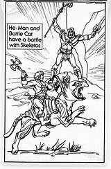 Masters Universe Coloring Pages Book 1983 Character Battlegrip Enlarge sketch template