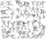 Poses Action Female Sketch Template Drawing Anime Pose Manga Reference Draw Drawings Sketches Body Fighting Comic Character Cartoon Lost Fight sketch template