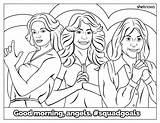Coloring Book Color Pages Angels Charlie Colouring Golden Girls Squad Print Choose Board sketch template