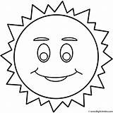 Coloring Sun Face Smiley Space Printable Smile Pages Print sketch template