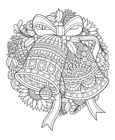 colouring pages christmas bells super duper coloring