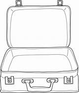 Koffer Suitcase Kleurplatenl sketch template