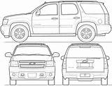 Tahoe Chevrolet Blueprints 2009 Clipart Blueprint Suv Car 2007 Chevy Trucks Cars 2010 Toyota 2021 Templates Kia Outlines 3d Cruiser sketch template