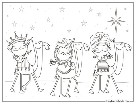 dive   world  christmas coloring    wise men