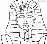 Tutankamon Coloring Coloringcrew Ieva Colored sketch template