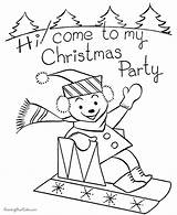 Christmas Coloring Pages Party Printable Kids Print Help Printing sketch template