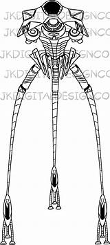 Tripods Eps sketch template