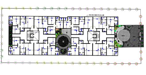 bhk apartment cluster layout plan autocad file cadbull