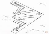 Bomber Stealth Coloring Pages Printable Aircraft Spirit Air Force Template Grumman Northrop Sketch Army sketch template