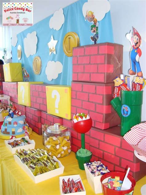 Super Mario Bros Birthday Party Decorations See More Party Planning