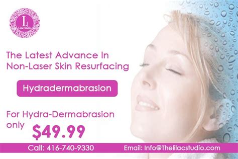 lilac beauty salon spa offers hydra dermabrasion service