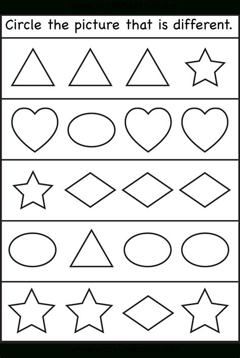 tracing pages  preschool kids worksheets printable shapes