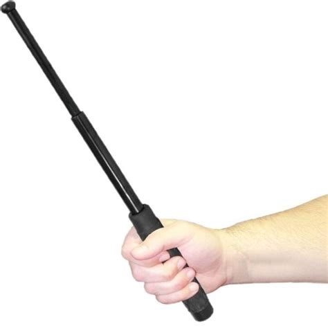 police force tactical expandable solid steel baton   home security superstore