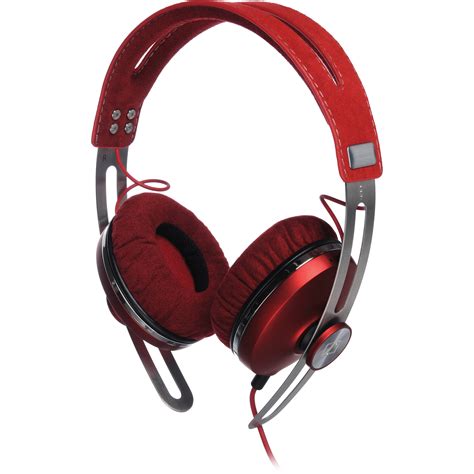sennheiser momentum  ear headphones red  bh photo