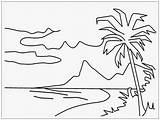 Hitam Pemandangan Pantai Mewarnai Anak Warna Tepi Menggambar Mewarna Buah Contoh Binatang Tk Diwarnai Berkunjung Yuk Cemerlang Mangga Kebun Desa sketch template