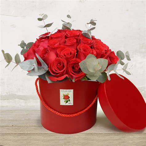 Flower Box Rossa Rose Rosse2 Consegna Verona Invio Fiorista Fiori