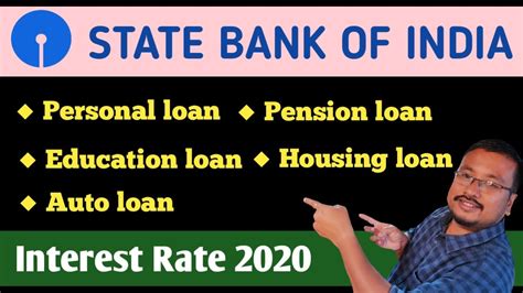 Sbi Personal Loan Housing Loan Auto Loan And Education Loan Interest