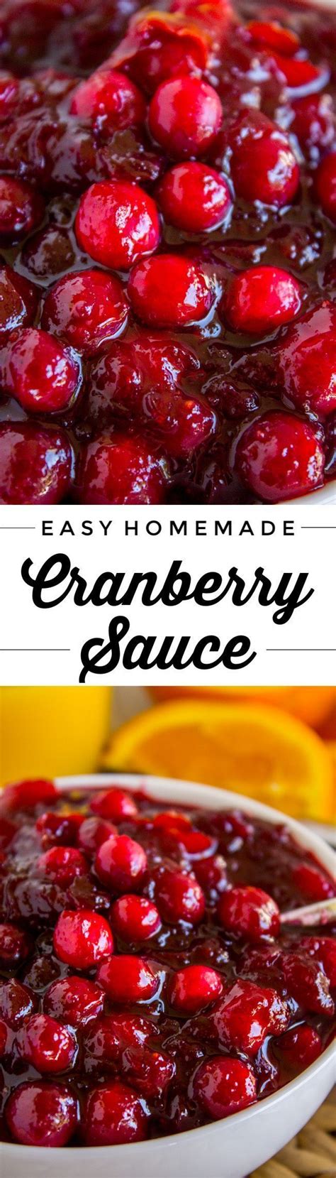 easy homemade cranberry sauce recipe from the food