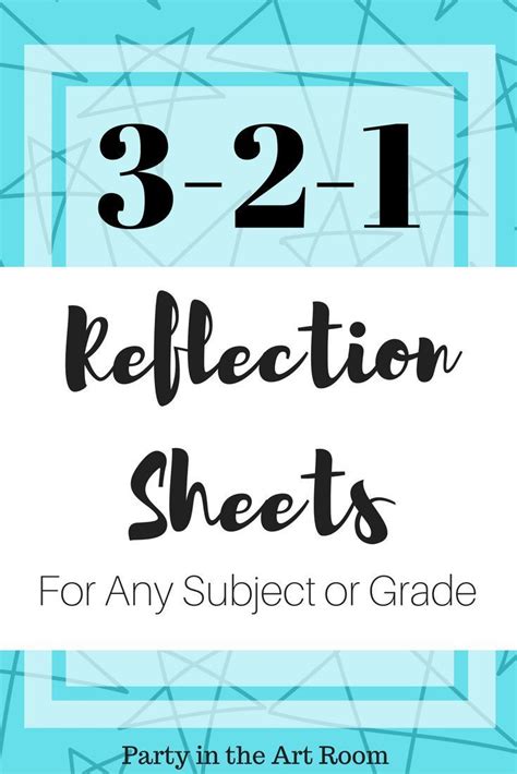 reflection sheet teaching printables art lessons  kids