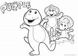 Coloring Pages Barney Selfie Family Printable Kids sketch template
