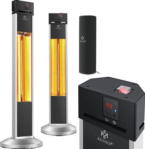 infrarood kachel  watt infrarood verwarming timer vrijstaand infrarood bolcom