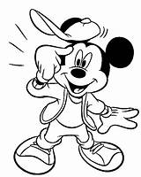 Coloring Pages Mickey Mouse Kids Disney sketch template