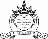 Claddagh Clipground Celtic sketch template