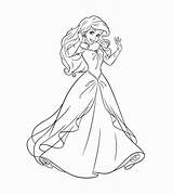 Princesses Cinderella sketch template
