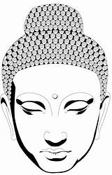 Buddha Drawing Face Sketch Easy Outline Line Coloring Simple Buddhism Draw Pages Vector Drawings Tattoo Buddhist Head Sketches Kopf Abstract sketch template