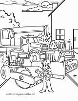 Ausmalbilder Baustelle Baustellenfahrzeuge Malvorlagen Ausmalen Bauarbeiter Ausdrucken Herunterladen Kinderbilder Ausmalbild Drucken Mabn Bild Grafik sketch template