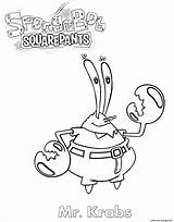 Krabs Monsieur Mister sketch template