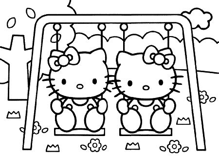 collection   kitty spring coloring pages images