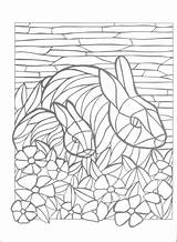 Coloring Mystery Pages Getcolorings Mosaic sketch template