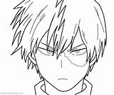 Todoroki Academia Drawing Coloring Hero Pages Boku Dessin Anime Lineart Drawings Manga Deviantart Outline Easy Chibi Printable Progress Face Coloriage sketch template
