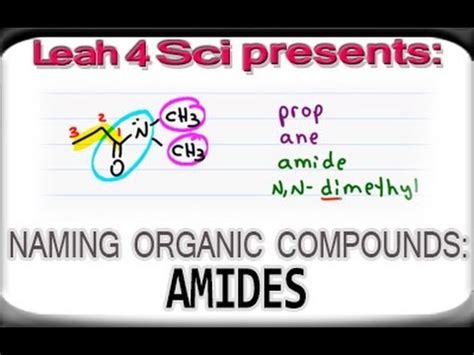 naming amides  iupac nomenclature  organic chemistry youtube