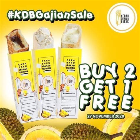 Kebab Durian Becek Prmo Buy 2 Get 1 Free Di Kota Jakarta Selatan Dki