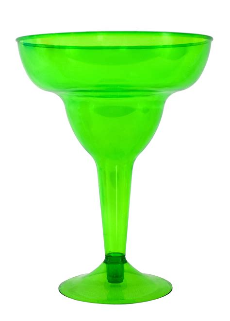 Kinrex Margarita Plastic Glasses Set Disposable Cinco De Mayo Cups