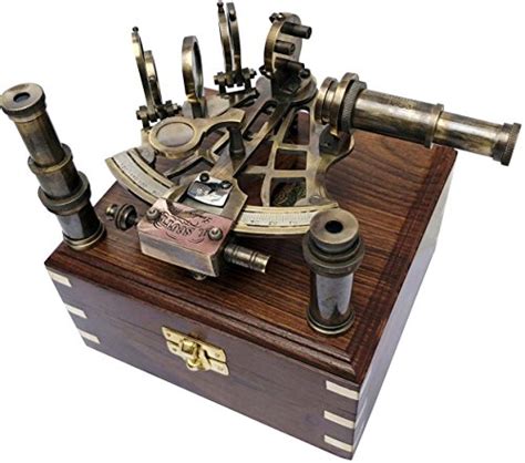 brass nautical sextant j scott london vintage antique