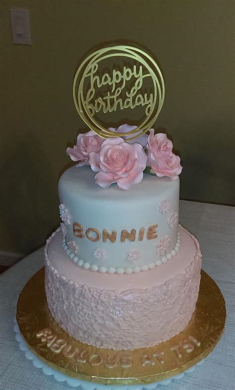 happy birthday bonnie decorated cake  jazz cakesdecor