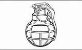 Grenade Drawing Hand Grenades Coloring Military Line Draw Fm Pages Hgr Spl Getdrawings sketch template