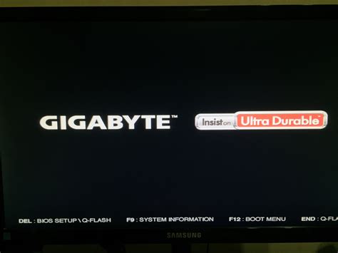 stuck  boot screen gigabyte bm dsh rgigabyte